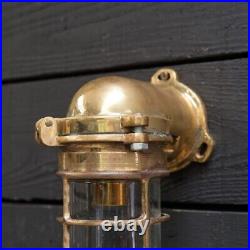 Nautical Vintage Wall Light Japanese Brass Lamp Antique Design
