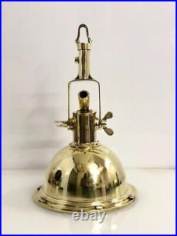 Nautical Wiska Marne Vintage Replica Brass Metal Ceiling Pendant Light Fixture