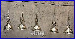 Nautical Wiska Marne Vintage Replica Brass Metal Ceiling Pendant Light Fixture