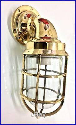 Nautical marine ship American brass Vintage passageway light set of 10 pieces