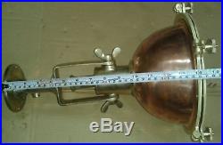 Nautical vintage marine hanging cargo spot light brass and copper new 2 piece