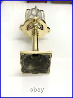 New Maritime Vintage Style Solid Brass Golden Bulkhead Lamp/Light Fixture