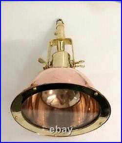 New Nautical Hanging Cargo Smooth Copper & Brass Ceiling Pendant Light