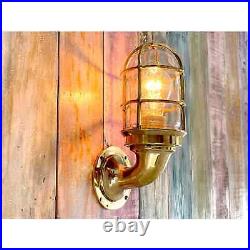 New Nautical Marine Ship Solid Brass Swan Passageway Bulkhead Light Fixture 1Pcs