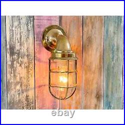 New Nautical Marine Ship Solid Brass Swan Passageway Bulkhead Light Fixture 1Pcs