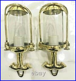New Nautical Vintage Style Hanging Bulkhead Brass Light