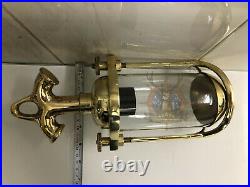 New Nautical Vintage Style Hanging Passage Bulkhead Brass Light Lot Of 2