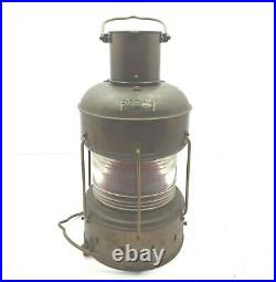 Nippon Sento Oil Lantern Vintage Marine Nautical Brass Rad Light Japan Since1974
