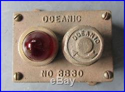 Oceanic 3830 BOAT SHIP LIGHT Switch Solid BRONZE VINTAGE Steampunk NOS