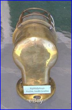 Original Nautical Bulkhead Light Made Of Cast Brass Vintage Ship Salvage #1