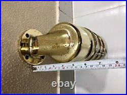 Original Vintage Reclaimed Brass Antique Marine Swan Wall Ship Light Fixture