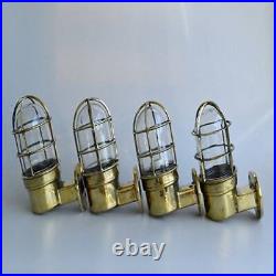 Original Vintage Ships 90 Degree Folding Bulkhead Wall Lights Set of 4