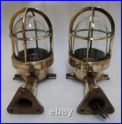 Original vintage nautical marine ship Brass wall passage Light (lot of 2 PC)