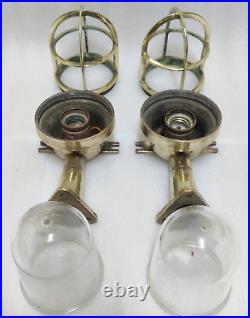 Original vintage nautical marine ship Brass wall passage Light (lot of 2 PC)