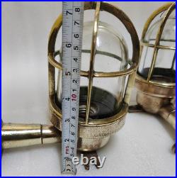 Original vintage nautical marine ship Brass wall passage Light (lot of 2 PC)