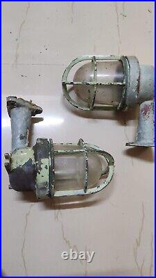 Original vintage nautical marine ship Brass wall passage Light (lot of 2 PC)