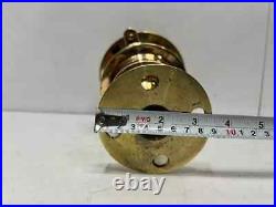 Outdoor Post Mounted Vintage Ship Old Brass Metal Marine Electric Lamp Fixture