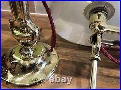 Pair Vintage Brass Gimbal Admiralty Patt AP9009 Ships Lights Maritime Marine