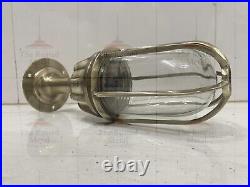 Patina Finish Brass Wall/Ceiling Light Fixture Vintage Nautical Lamp For Decor