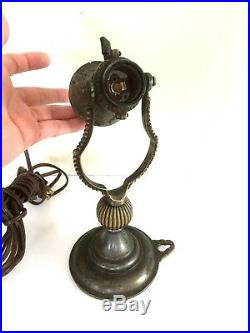 RARE Vintage Antique GE Brass Movable Boat Light Wall Nautical Weighted Bottom