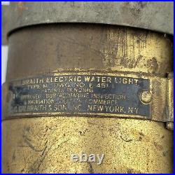 RARE Vintage SHIP Lantern Galbraith Electric Water Light Brass Ship Nautical