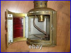 Rare Vintage Antique Perko De Lite Ship Boat Nautical Marine Lantern Light Lamp