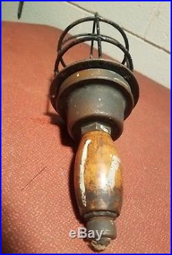 Rare Vintage Maritime Hand Held Brass Light Russell & Stoll Cat. No. 118
