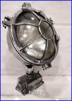 Rare vintage marine aluminium ship search light spot light 100% original