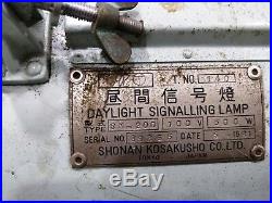 Rare vintage marine brass ship nautical salvage japan spot light 100% original
