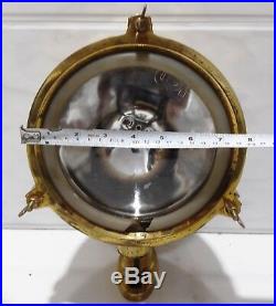 Rare vintage marine brass ship nautical salvage ship spot light search light