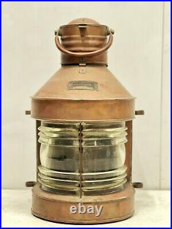Reclaimed Old Marine Ship Copper MASTHEAD 0190 Nautical Kerosene Lamp Lot Of 2