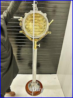 Reclaimed RAYEN's Old Vintage Long Nautical Aluminum Brass Signal Spot Light