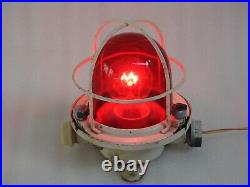 Red Maritime Salvaged Passageway Bulkhead Lights Navigation Light Nautical