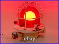 Red Maritime Salvaged Passageway Bulkhead Lights Navigation Light Nautical