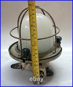 Red Maritime Salvaged Passageway Bulkhead Lights Navigation Light Nautical