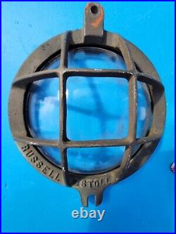 Russell & Stoll Bronze Explosion Proof Cargo Overhead or Bulkhead Mount Light