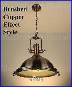 Searchlight Porthole Nautical Industrial Light Vintage Metal Ceiling COPPER or