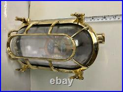 Set of 2 Lamp Vintage Replica Brass Marine Nautical Ship Ceiling/Wall Light