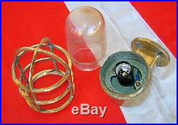 Set of 4 Vintage Brass Ship's Passageway Lights