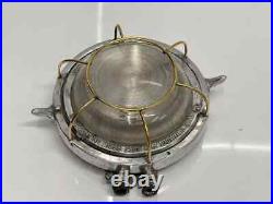 Ship Salvaged Original Ship Aluminum Vintage Old Ship Deck Light With Brass Cage