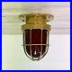 Small-Red-Glass-Brass-Nautical-Caged-Ceiling-Light-01-opyc