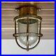 Small-Vintage-Nautical-Wide-Ribbed-Brass-Caged-Ceiling-Light-01-wcbe