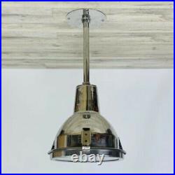 Small Weathered Stainless Steel Nautical Pendant Light