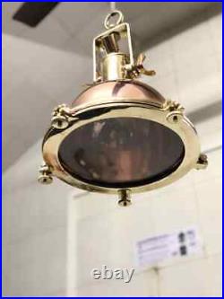 Spot Cargo Pendent Nautical Vintage Style Copper & Brass Hanging New Light