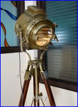 Spotlight Nautical LARGE Vintage Theater Stage Industrial Nautical Light