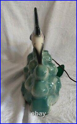 Swordfish TV Lamp Light Vintage Ceramic MCM Mid Century Howard Kron Lamp