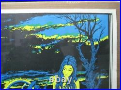 The Storm Sea Monster Nautical Black Light Vintage Poster 1970 Cng1725