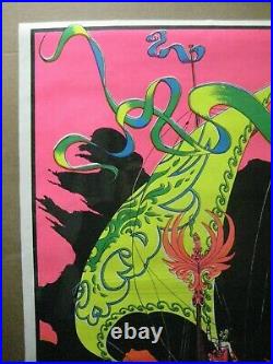 The Viking Black Light Vintage Poster 1971 Nautical Psychedelic Cng1187