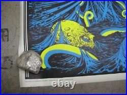 The storm 1970 black light poster vintage psychedelic nautical monster C1963