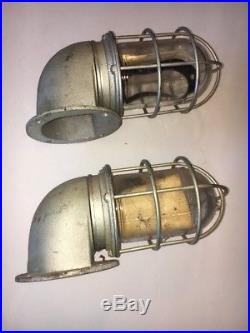 VAN BRUNT Maritime Explosion Proof Solid Metal Vintage Steampunk Lights (Pair)